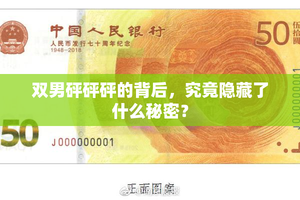 双男砰砰砰的背后，究竟隐藏了什么秘密？