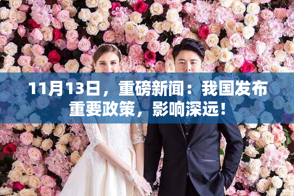 11月13日，重磅新闻：我国发布重要政策，影响深远！