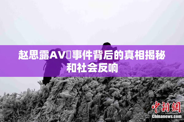 赵思露AV婬事件背后的真相揭秘和社会反响