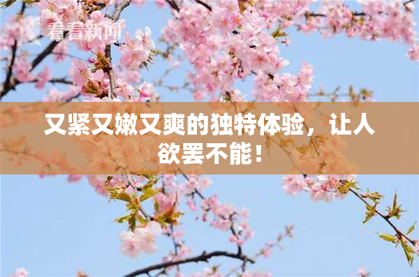 又紧又嫩又爽的独特体验，让人欲罢不能！