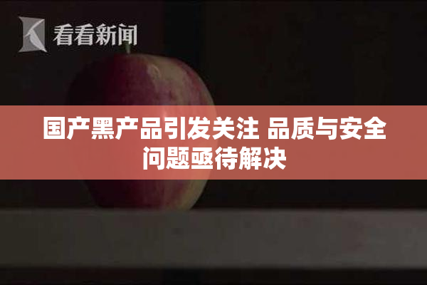 国产黑产品引发关注 品质与安全问题亟待解决