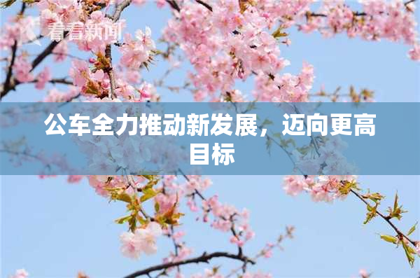 公车全力推动新发展，迈向更高目标