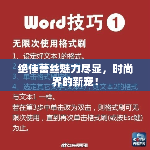 绝佳蕾丝魅力尽显，时尚界的新宠！