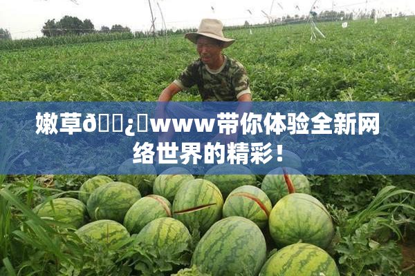 嫩草🌿‌www带你体验全新网络世界的精彩！