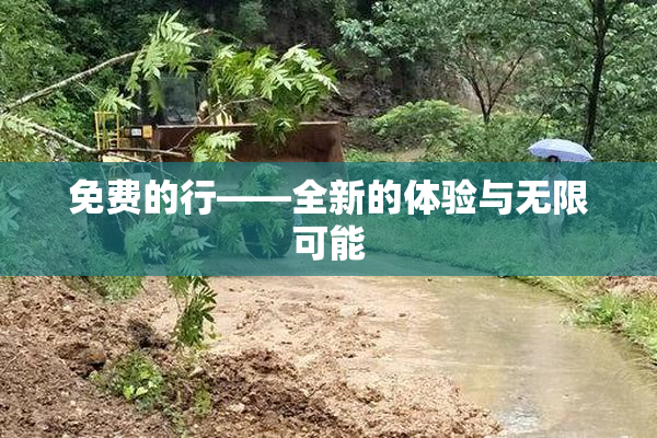 免费的行——全新的体验与无限可能