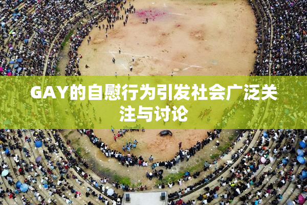 GAY的自慰行为引发社会广泛关注与讨论