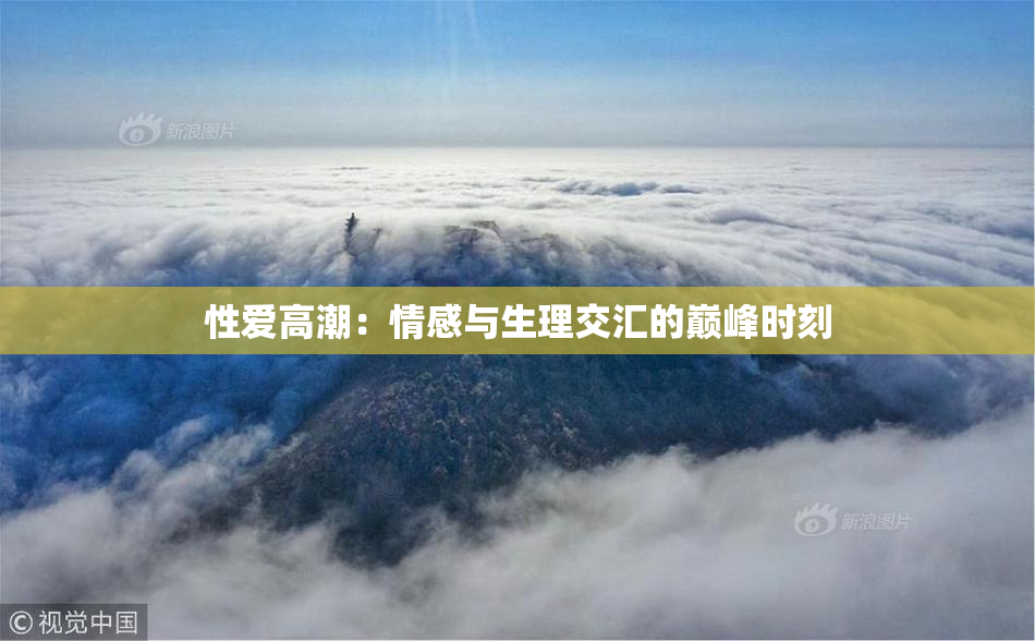 性爱高潮：情感与生理交汇的巅峰时刻