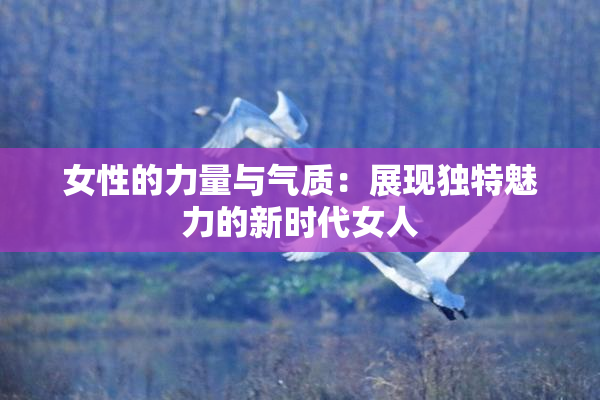 女性的力量与气质：展现独特魅力的新时代女人