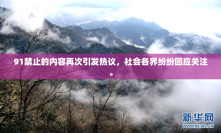 91禁止的内容再次引发热议，社会各界纷纷回应关注。
