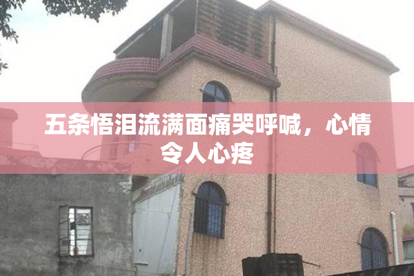 五条悟泪流满面痛哭呼喊，心情令人心疼