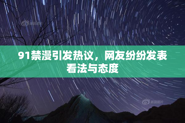 91禁漫引发热议，网友纷纷发表看法与态度