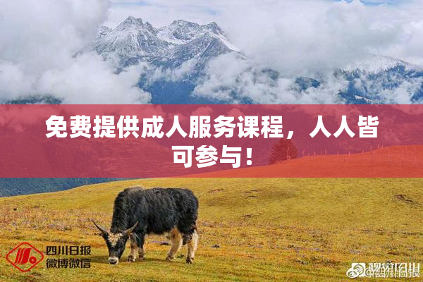 免费提供成人服务课程，人人皆可参与！