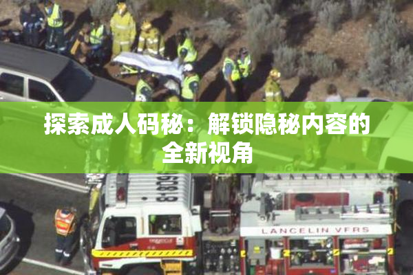 探索成人码秘：解锁隐秘内容的全新视角