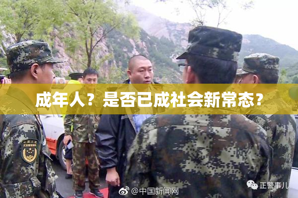 成年人？是否已成社会新常态？