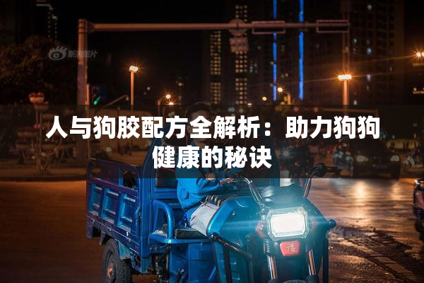 人与狗胶配方全解析：助力狗狗健康的秘诀
