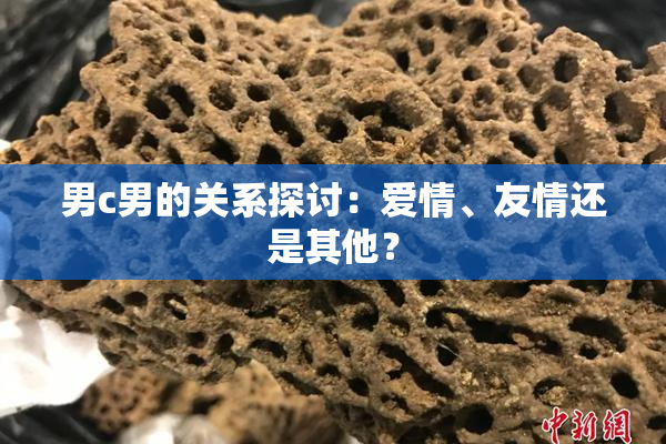 男c男的关系探讨：爱情、友情还是其他？