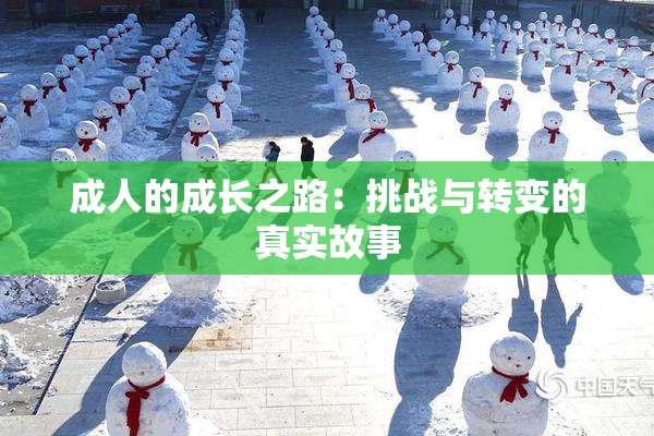 成人的成长之路：挑战与转变的真实故事