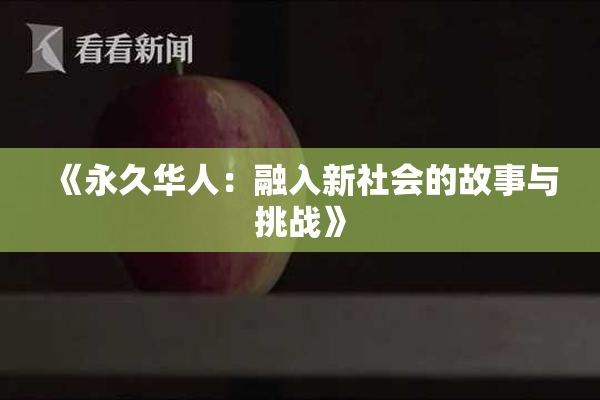《永久华人：融入新社会的故事与挑战》