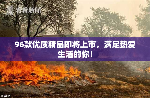 96款优质精品即将上市，满足热爱生活的你！