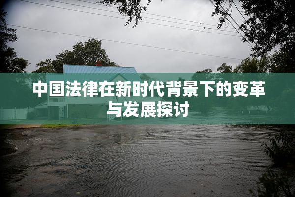 中国法律在新时代背景下的变革与发展探讨