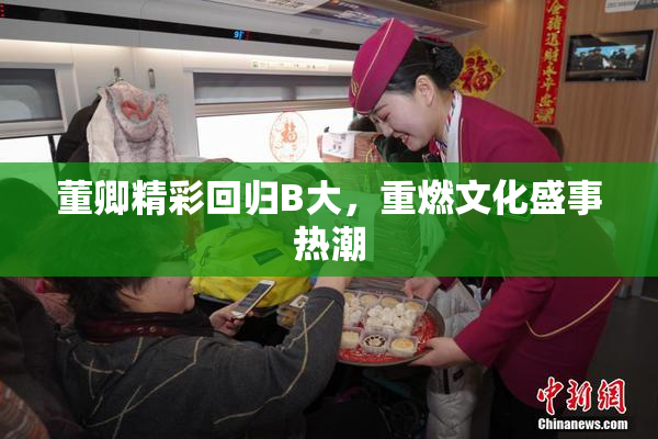 董卿精彩回归B大，重燃文化盛事热潮