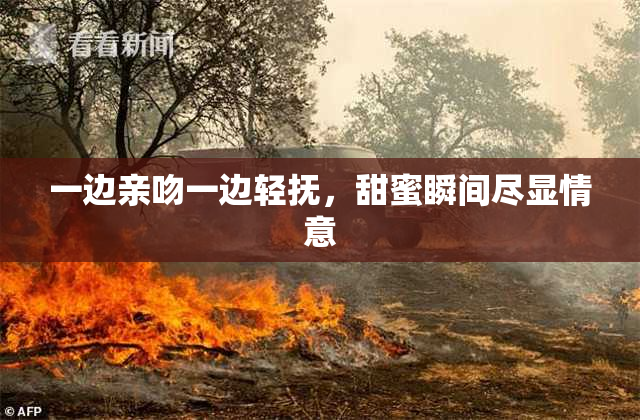 一边亲吻一边轻抚，甜蜜瞬间尽显情意