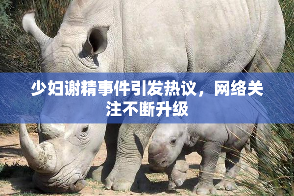 少妇谢精事件引发热议，网络关注不断升级