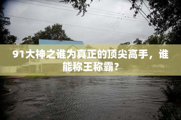 91大神之谁为真正的顶尖高手，谁能称王称霸？