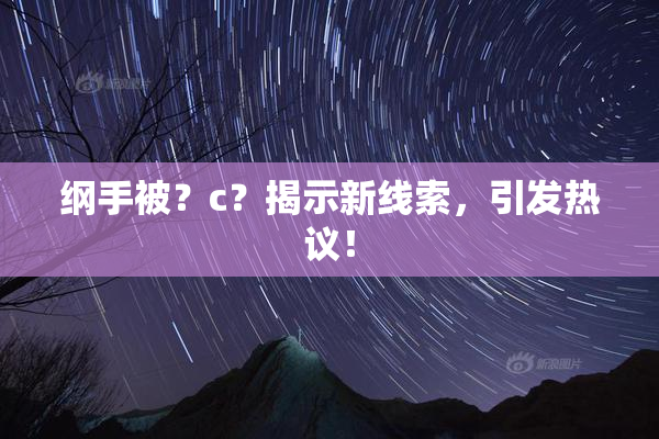 纲手被？c？揭示新线索，引发热议！