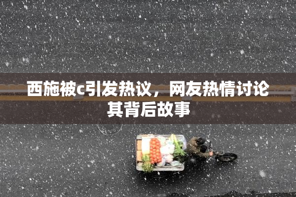 西施被c引发热议，网友热情讨论其背后故事