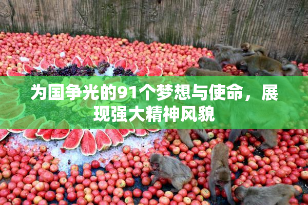 为国争光的91个梦想与使命，展现强大精神风貌
