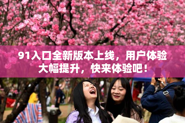 91入口全新版本上线，用户体验大幅提升，快来体验吧！