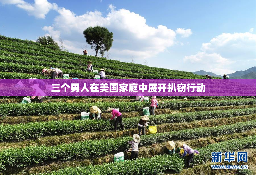 三个男人在美国家庭中展开扒窃行动