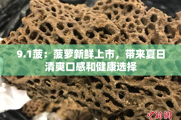 9.1菠：菠萝新鲜上市，带来夏日清爽口感和健康选择