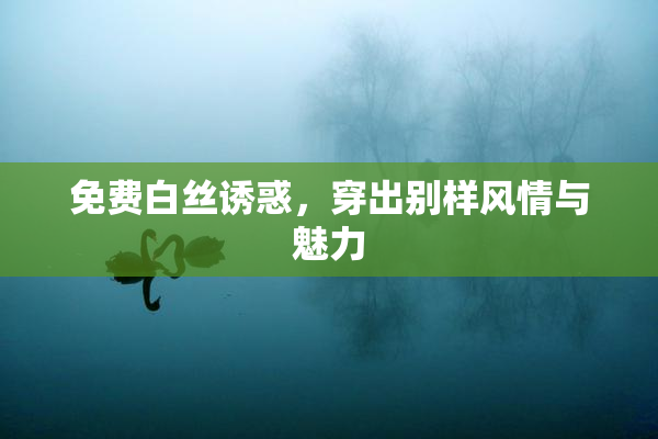 免费白丝诱惑，穿出别样风情与魅力