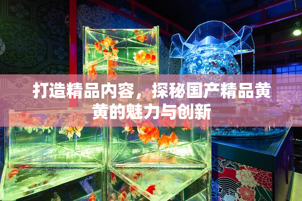 打造精品内容，探秘国产精品黄黄的魅力与创新
