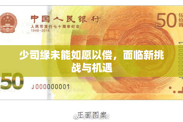 少司缘未能如愿以偿，面临新挑战与机遇