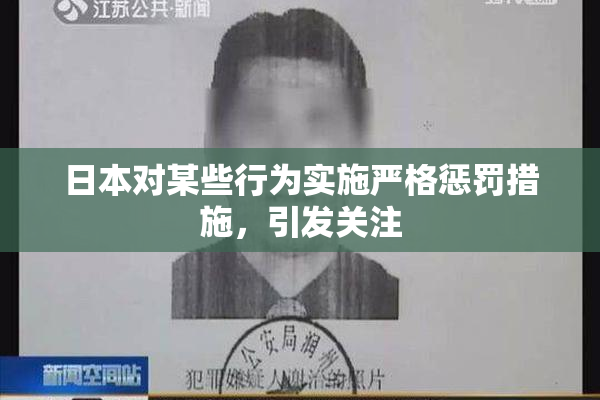 日本对某些行为实施严格惩罚措施，引发关注