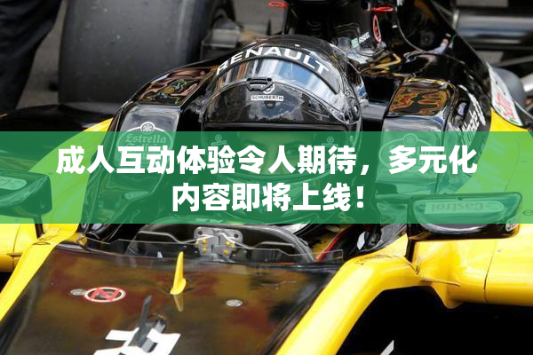 成人互动体验令人期待，多元化内容即将上线！