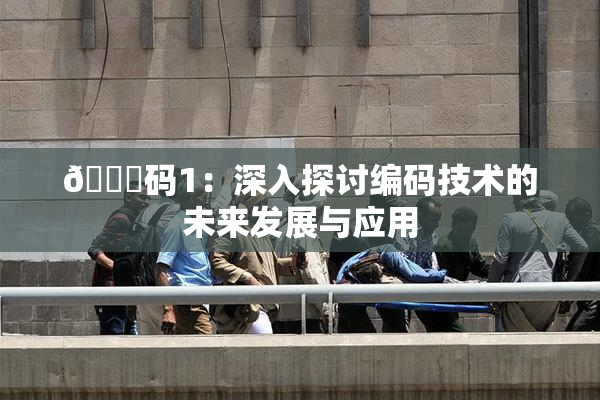 🈚码1：深入探讨编码技术的未来发展与应用