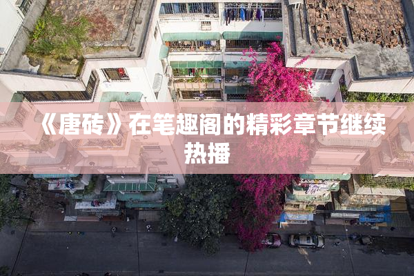 《唐砖》在笔趣阁的精彩章节继续热播