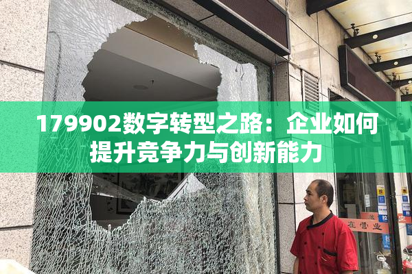 179902数字转型之路：企业如何提升竞争力与创新能力