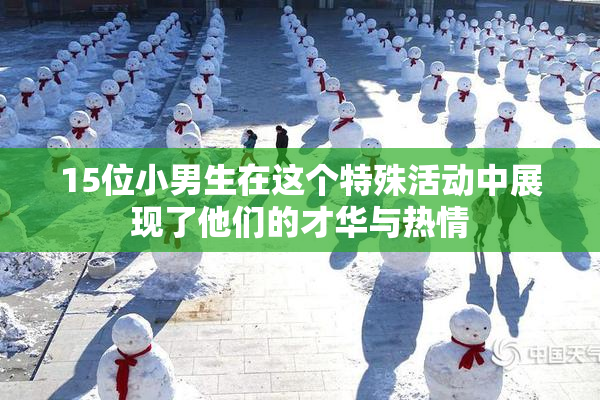 15位小男生在这个特殊活动中展现了他们的才华与热情