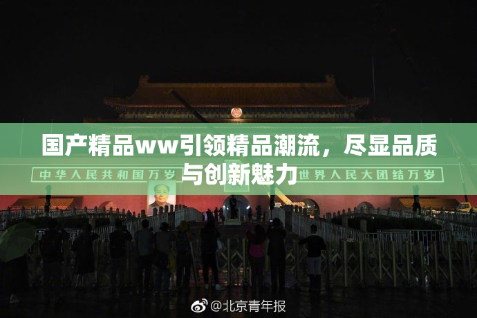 国产精品ww引领精品潮流，尽显品质与创新魅力