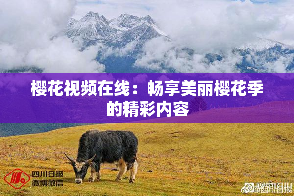 樱花视频在线：畅享美丽樱花季的精彩内容