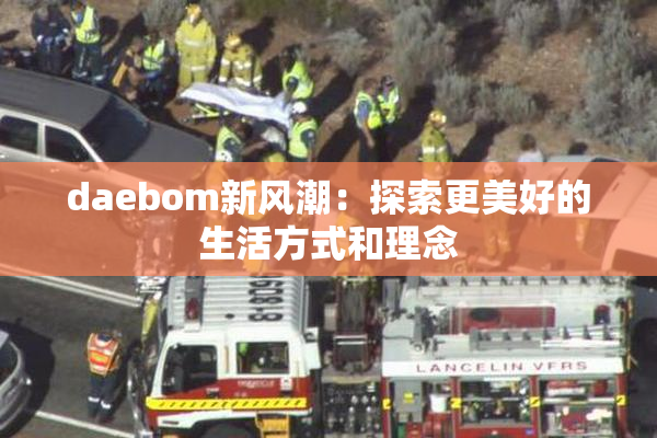 daebom新风潮：探索更美好的生活方式和理念