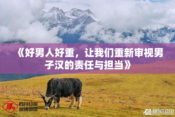 《好男人好重，让我们重新审视男子汉的责任与担当》