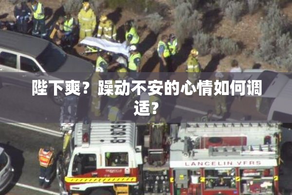 陛下爽？躁动不安的心情如何调适？