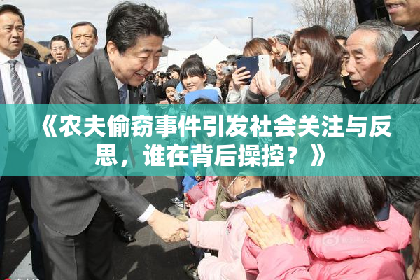《农夫偷窃事件引发社会关注与反思，谁在背后操控？》