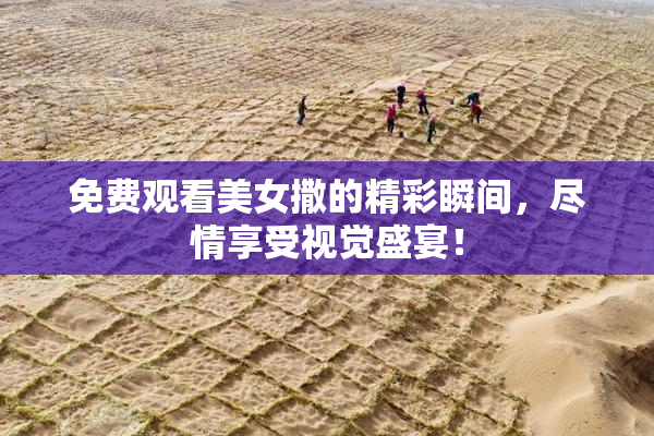 免费观看美女撒的精彩瞬间，尽情享受视觉盛宴！